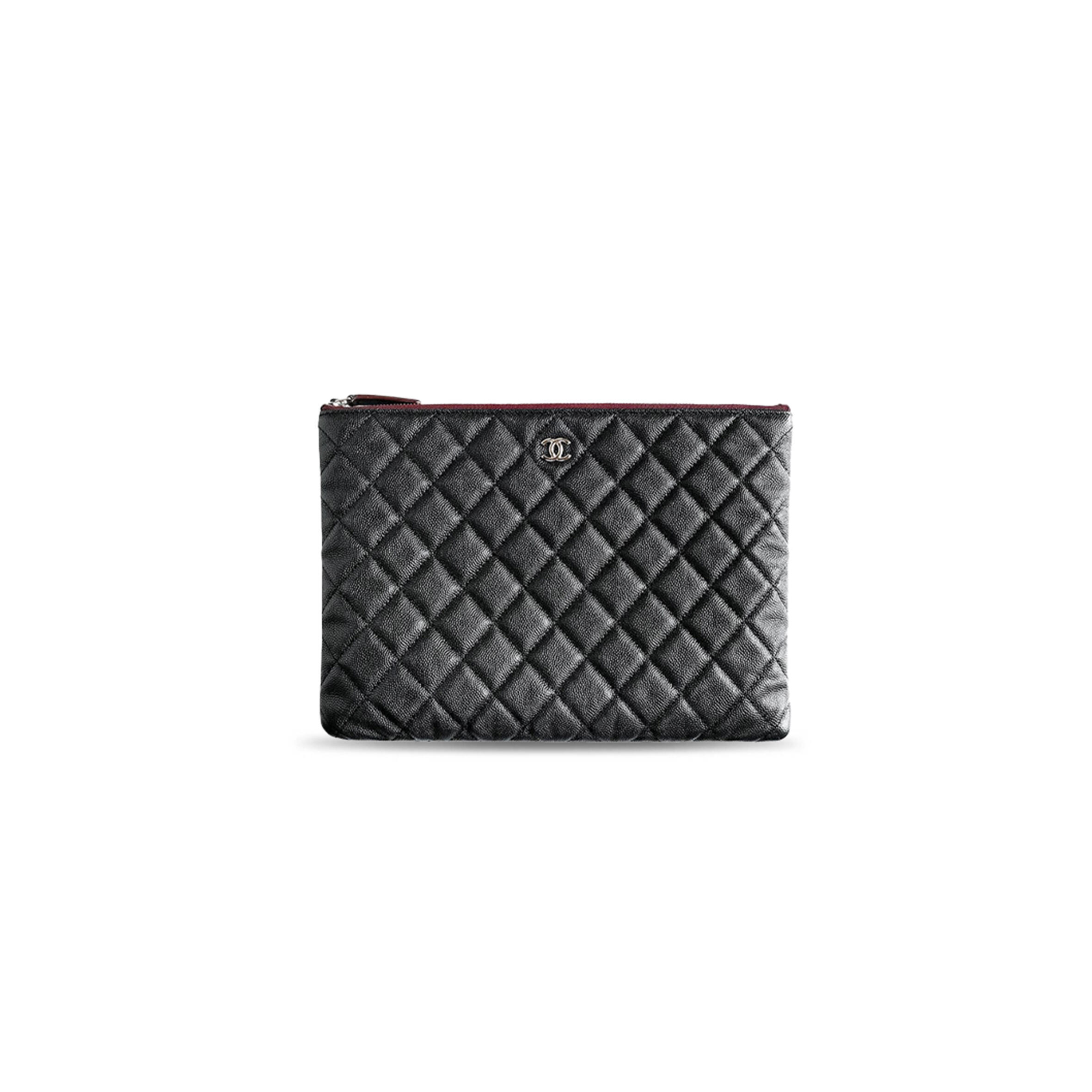 Ch**el classic caviar clutch bag new medium (28*20cm)